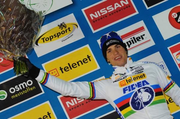 World champion Zdenek Stybar returned to competition with a podium finish.
