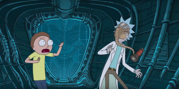 Alcoholism Saves Rick And Morty From A Face Hugger In Alien: Covenant  Crossover