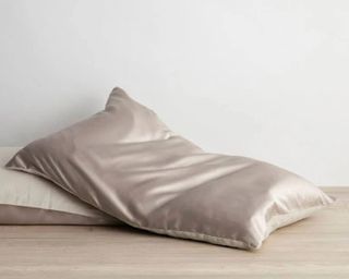 Cultiver linen flip silk pillowcase on the floor lifestyle image 