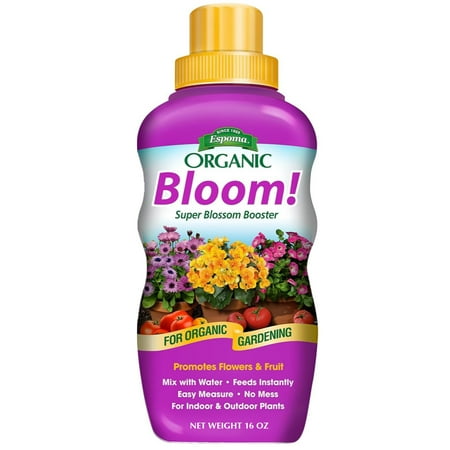 Espoma Bloom! Liquid Plant Food, Natural &amp;amp; Organic Super Blossom Booster, 16 Fl Oz