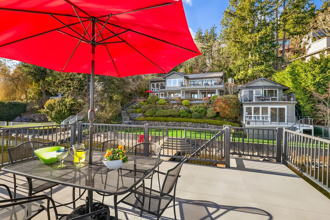 A home for sale on Lake Sammamish in Washington state.