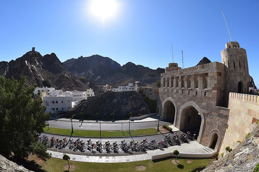 A view of the final stage of the Tour of Oman