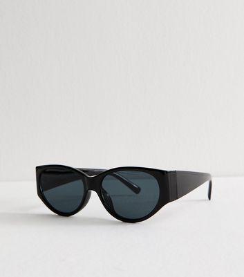Black Oval Frame Sunglasses