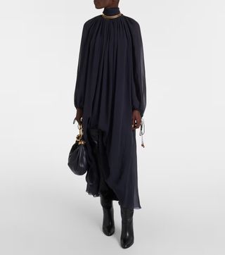 Chloé Silk Georgette Maxi Dress