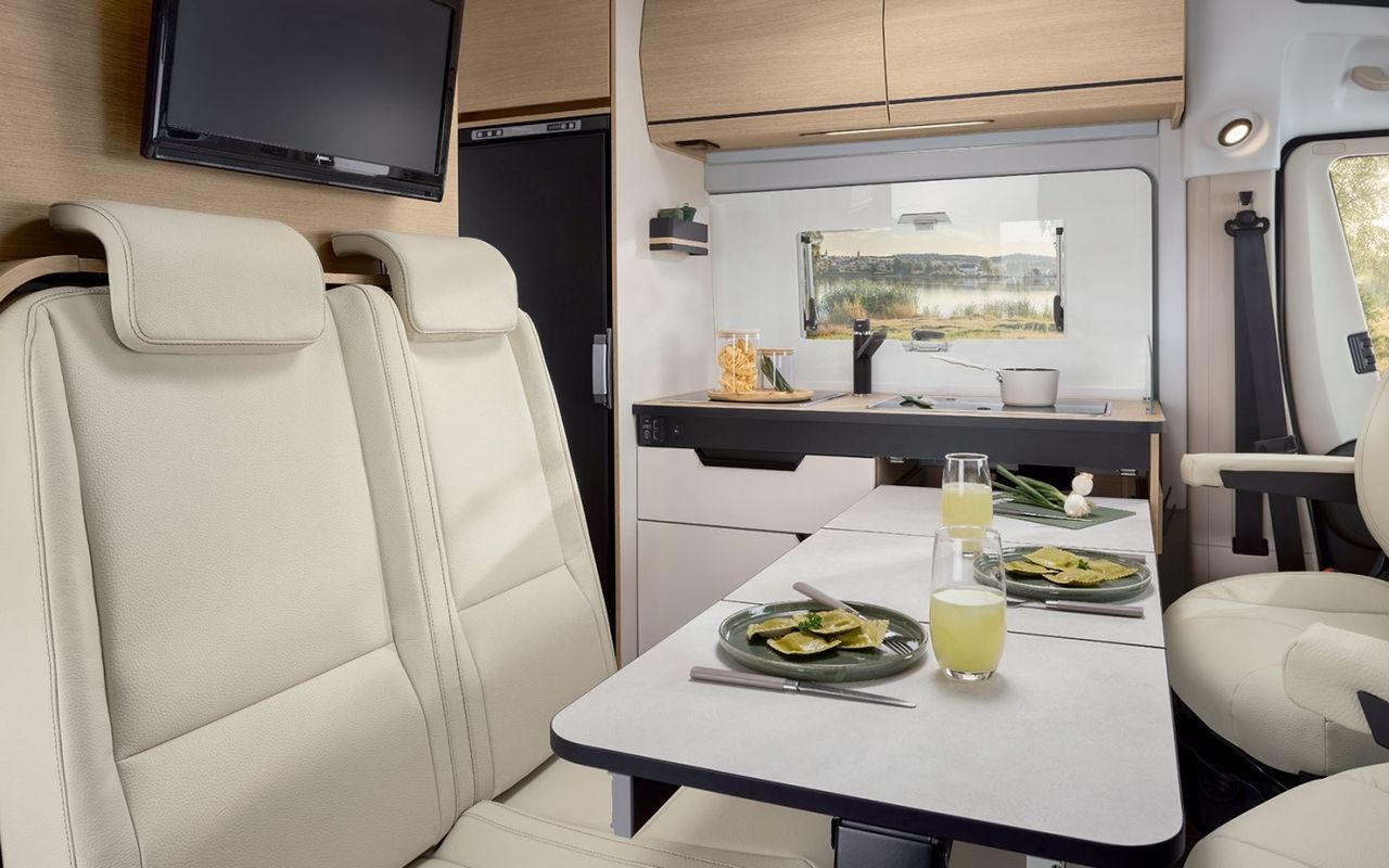 Onboard the Rapido V64 camper van