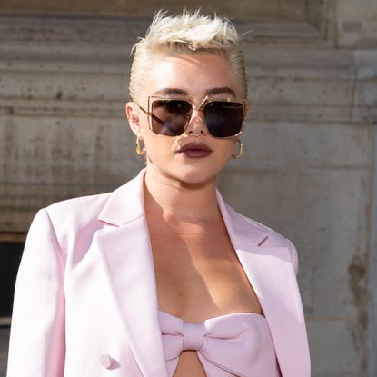 Florence Pugh at Valentino in October 2023