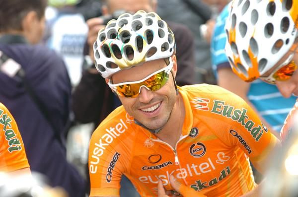 Samuel Sanchez (Euskaltel - Euskadi) awaits the start.