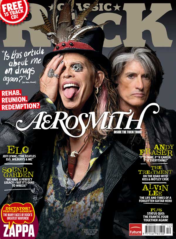 The cover of Classic Rock 178, featuring Steven Tyler and Joe Perry