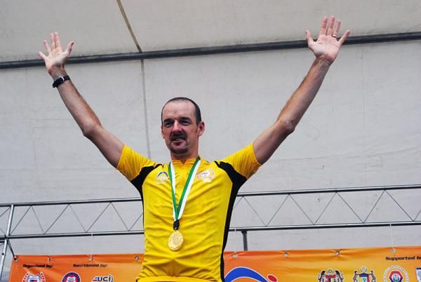 David McCann (Giant Asia Racing Team) leads the Melaka Governor Cup after stage one.