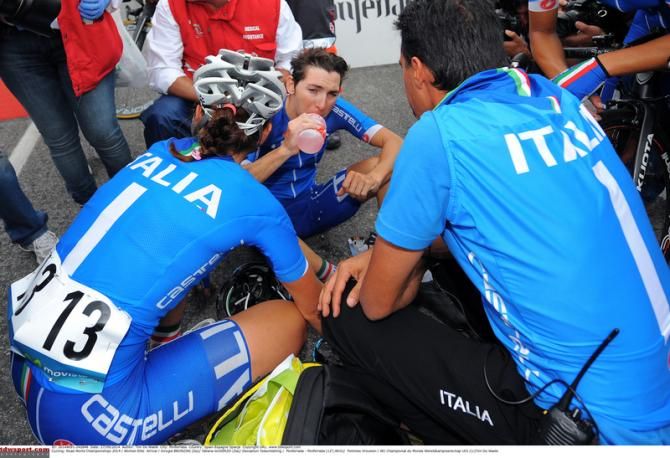 Giorgia Bronzini (Italy) after the race in which she finished fourth