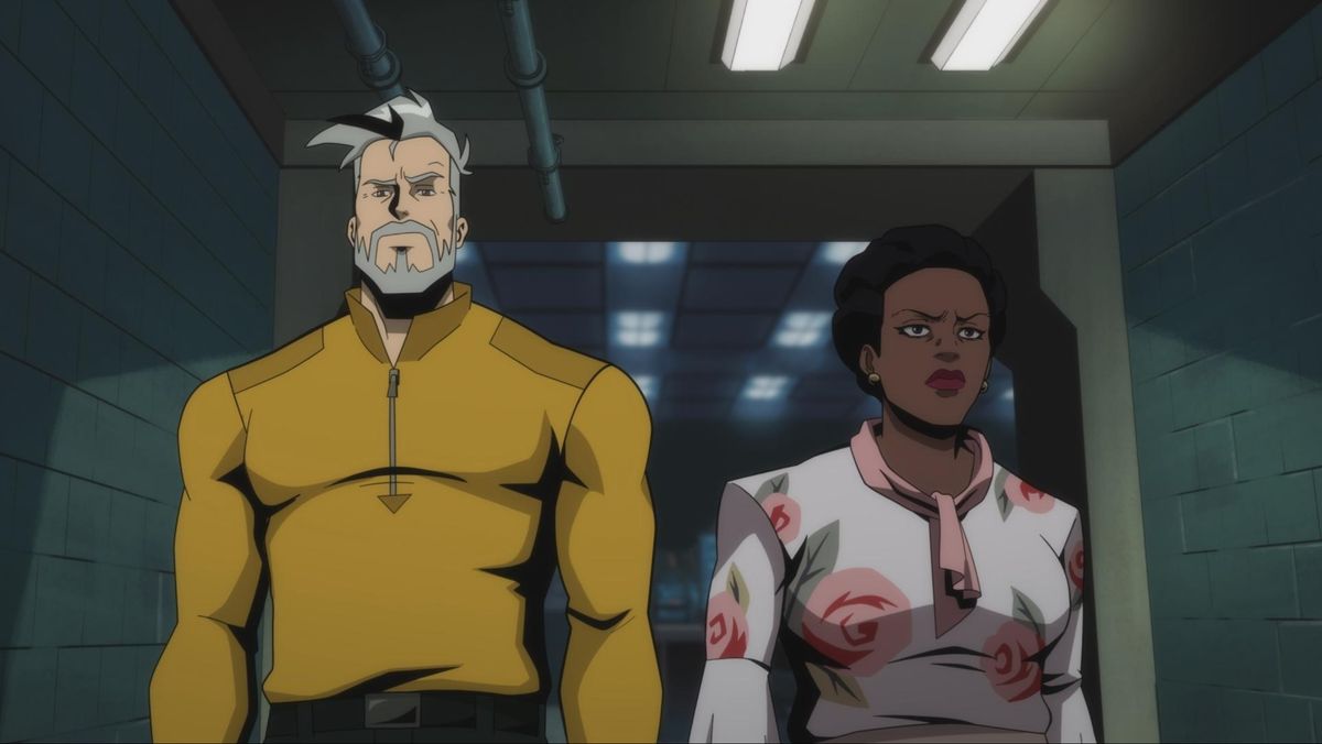 Rick Flag Sr. and Amanda Waller in Creature Commandos