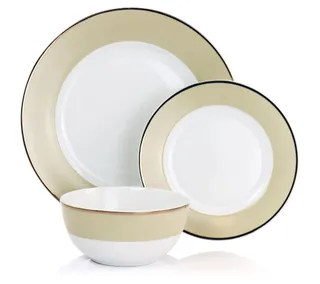 Mars Stewart 12-Piece Fine Ceramic Dinnerware Set