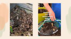 composite of compost heap and screenshot of Simon Akeroyd's reel