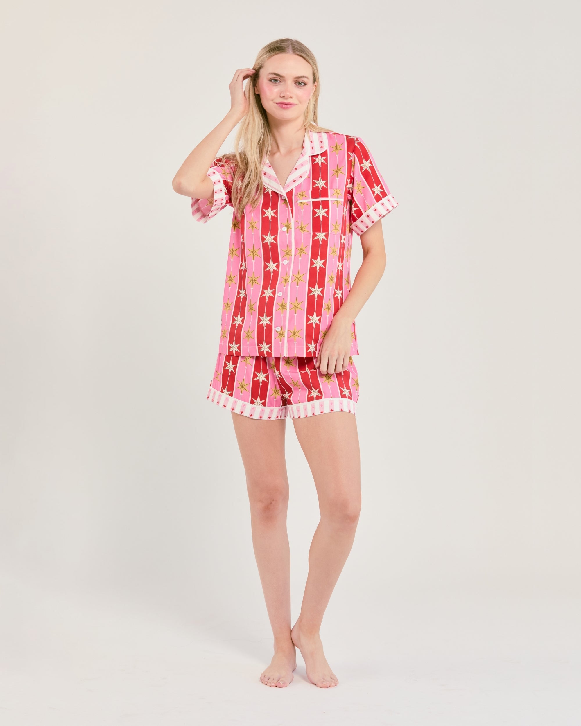 Tree Topper Pajama Shorts Set