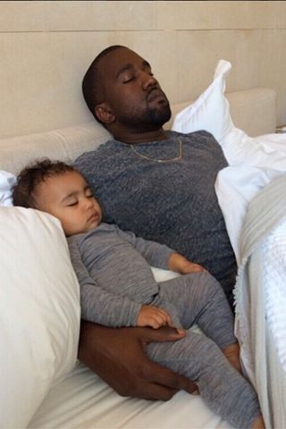 Kanye West Celebrates His First Father's Day With Nori