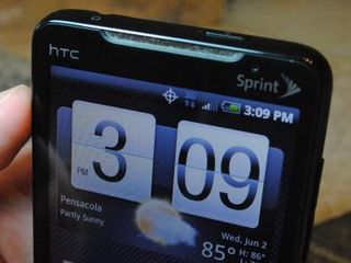 Sprint HTC Evo 4G earpiece and front-facing camera