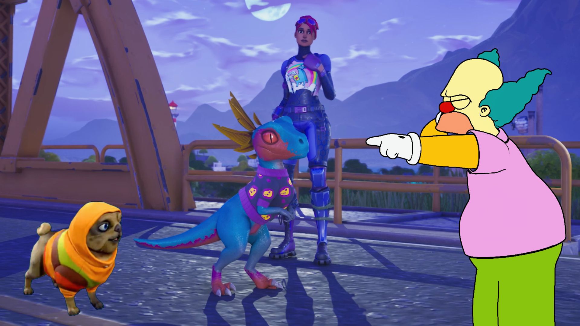 Krusty the Clown akan hadir di Fortnite bersama Sidekicks baru saat The Simpsons melanjutkan pengambilalihan selama sebulan