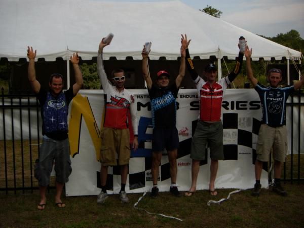 Men's open podium.