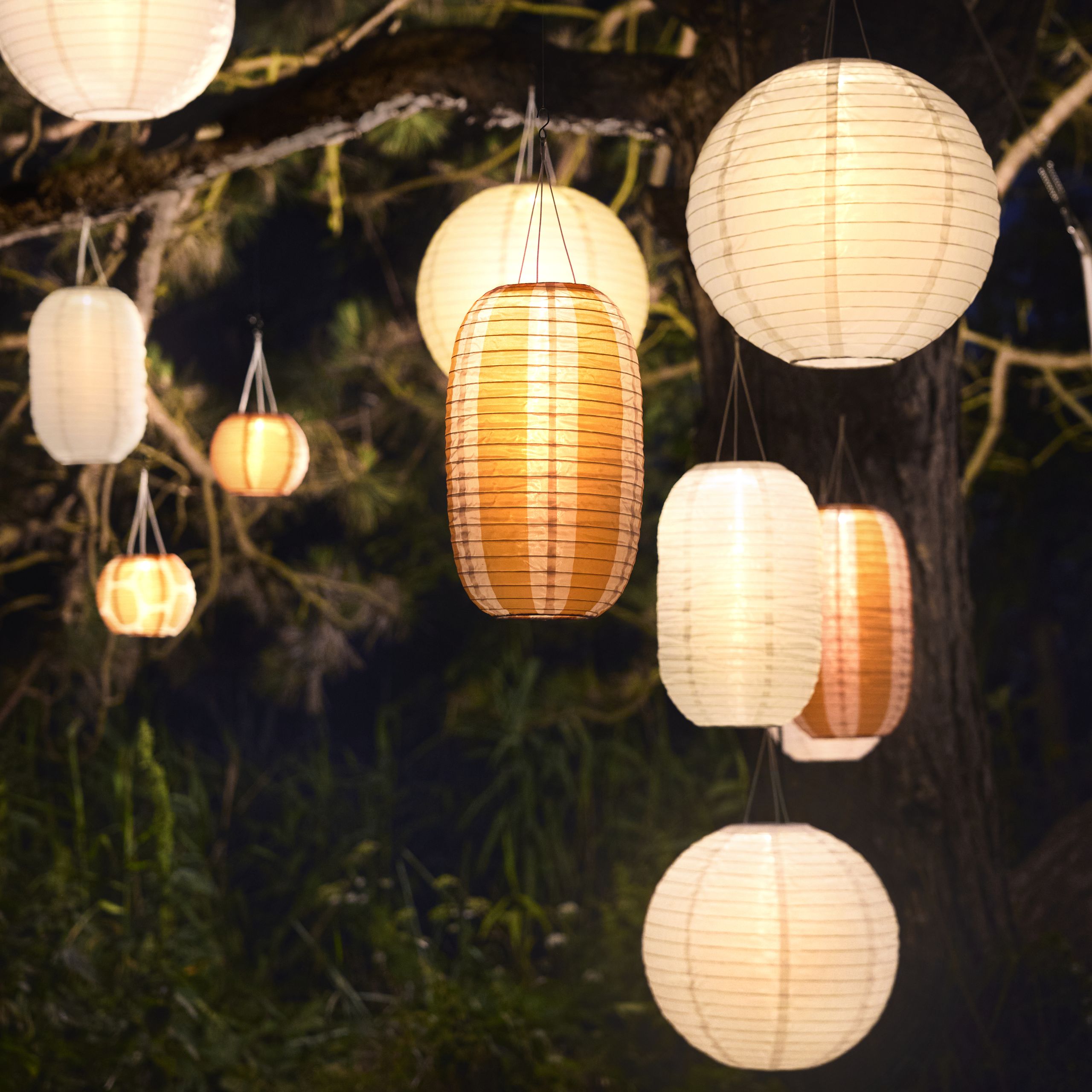 IKEA's Solar-Powered Outdoor Lanterns Look So Magical