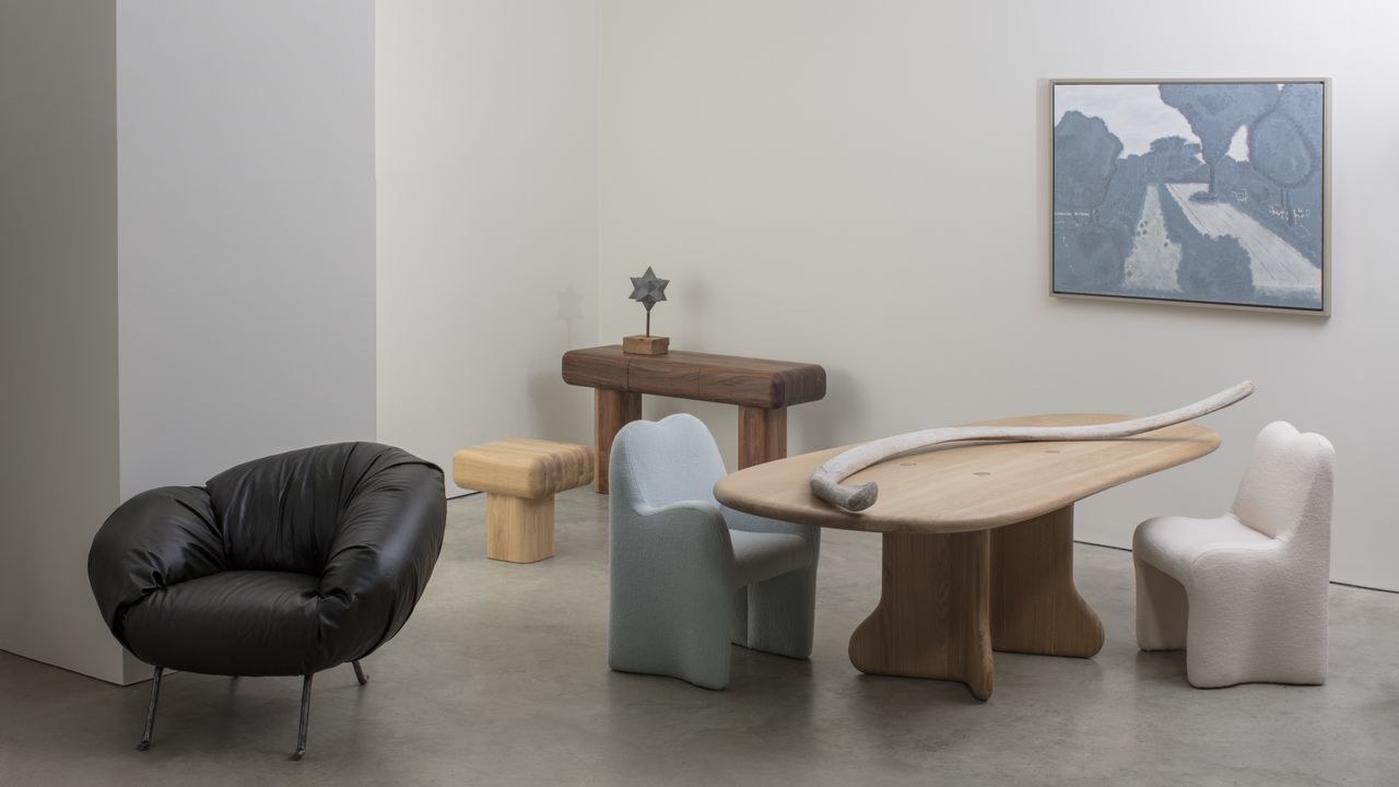 Faye Toogood unveils ‘Bone, Roll, Slump’, a swollen, sculptural furniture collection that feels ‘excavated’