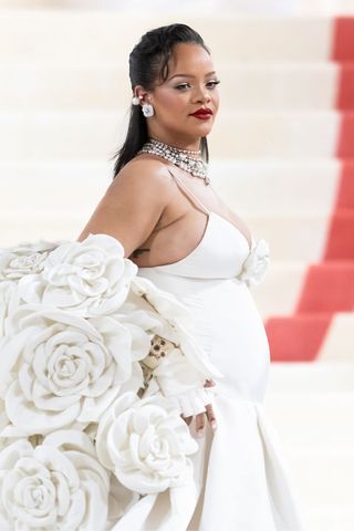 Rihanna Met Gala 2023 beauty look