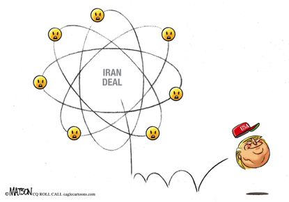 Political cartoon U.S. Trump Iran Nuclear deal