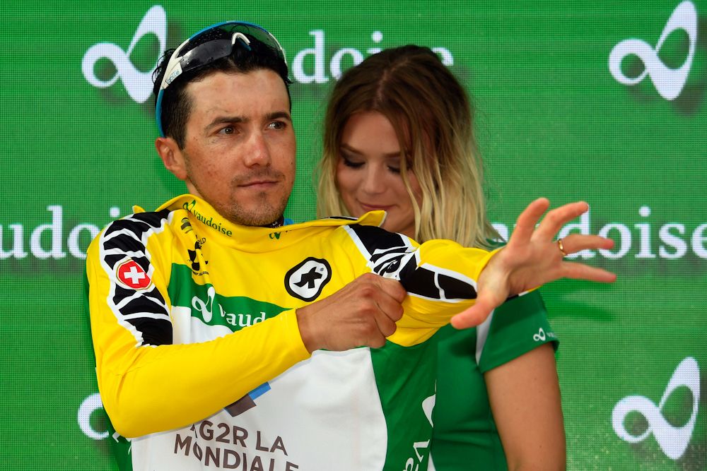 Domenico Pozzovivo (AG2R - La Mondiale) in yellow after stage 6