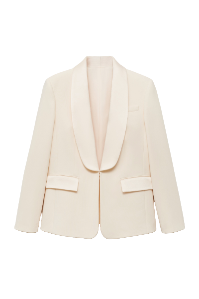 MANGO, Suit Jacket With Satin Lapels 