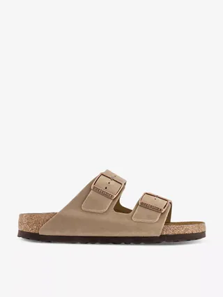 Arizona Two-Strap Faux-Leather Sandals