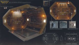 Alien Romulus; spaceship interior