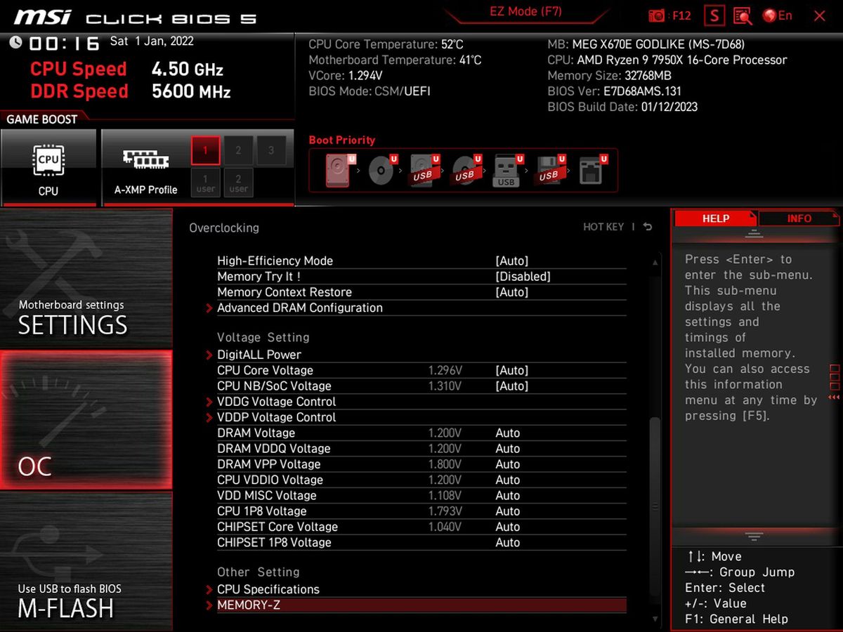 MSI X670E Godlike