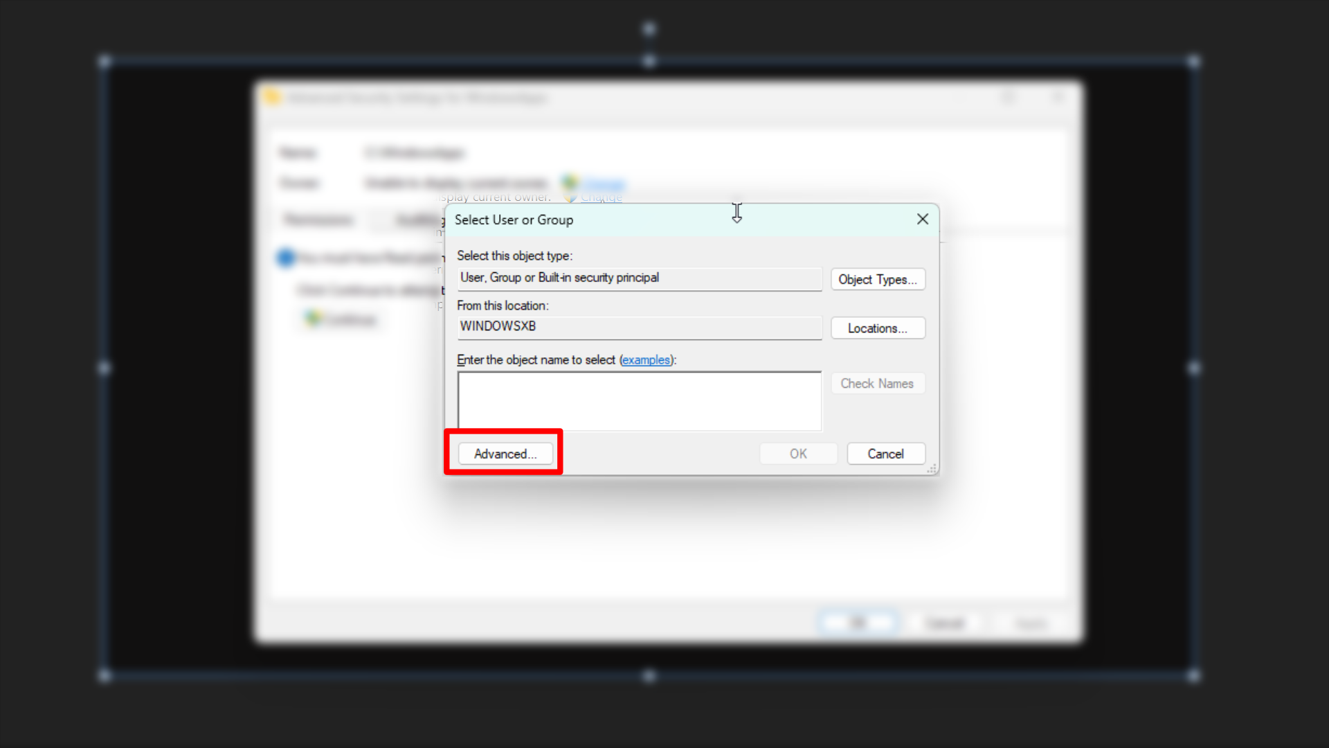 Step by step guide on how to access WindowsApps folders