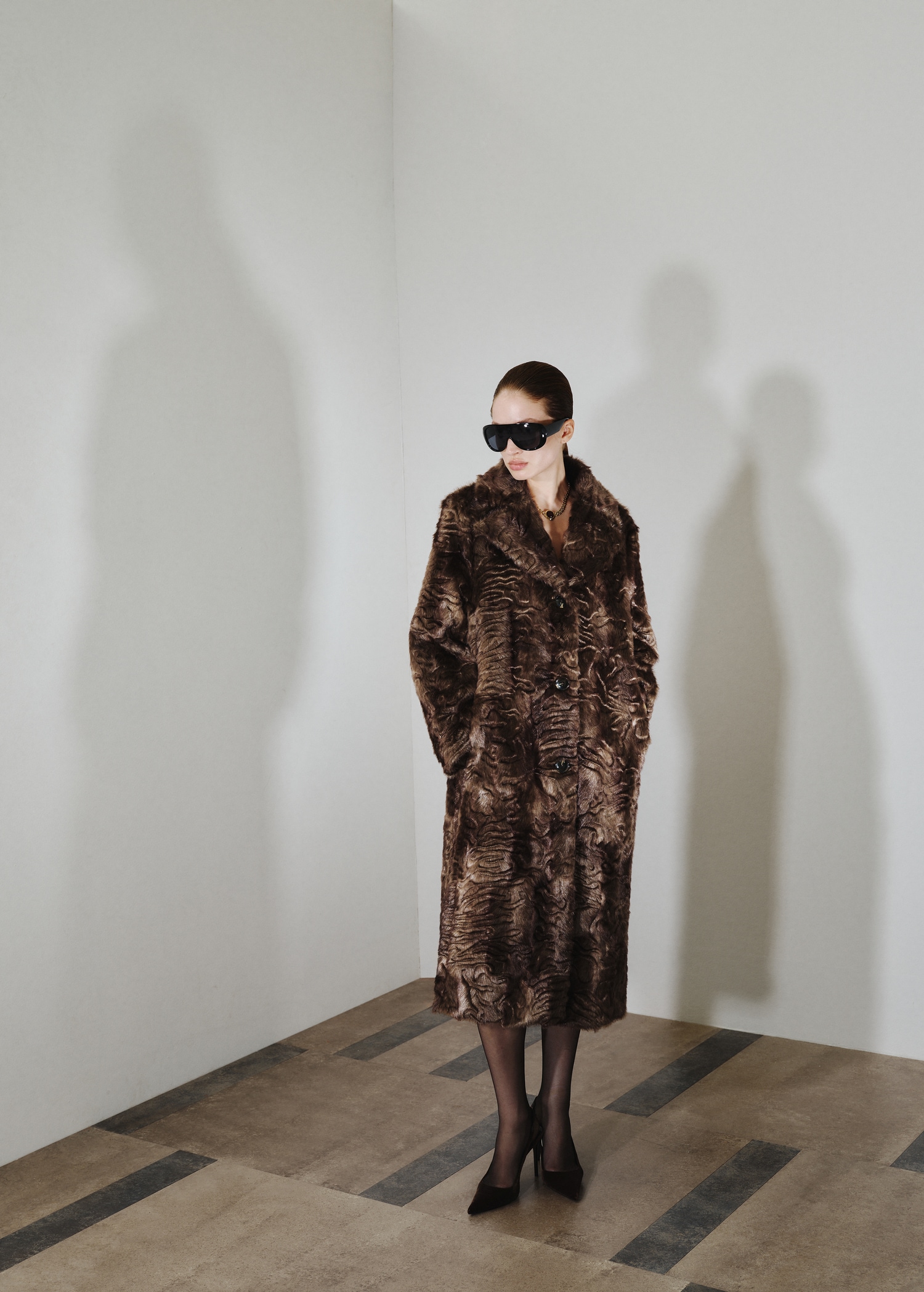 Textured Faux-Fur Coat - Women | Mango United Kingdom