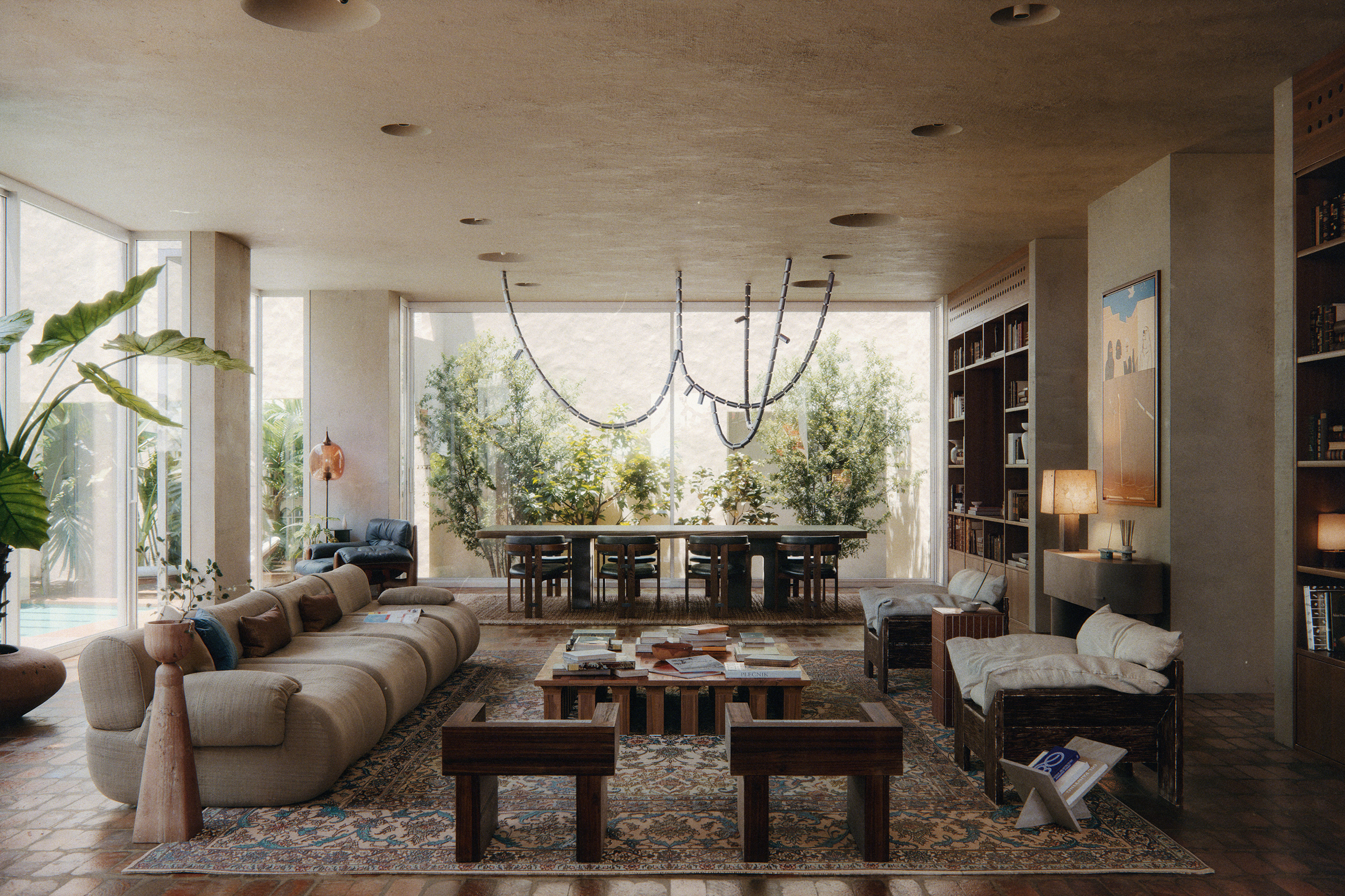 renders of House with Seven Gardens by Civil Architecture