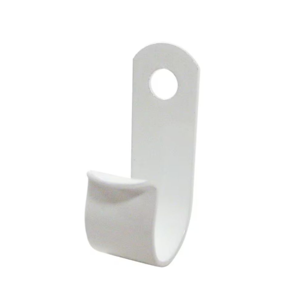 1/4 in. Small EZ-Cable Clips - White Aluminum (15-Pack)