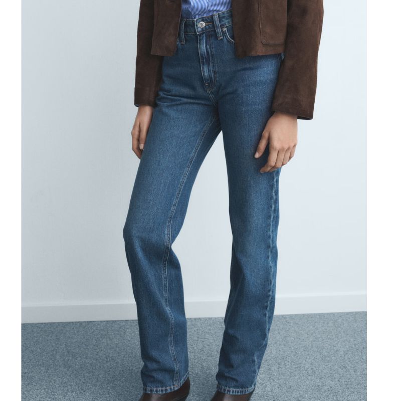 Mango , Matilda Medium-Rise Straight-fit Jeans