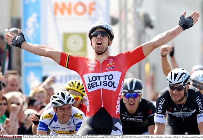 Jens Debusschere (Lotto-Belisol) wins the Belgian national road race