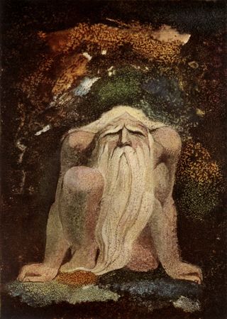 "Urizen Penned in the Rock" by William Blake