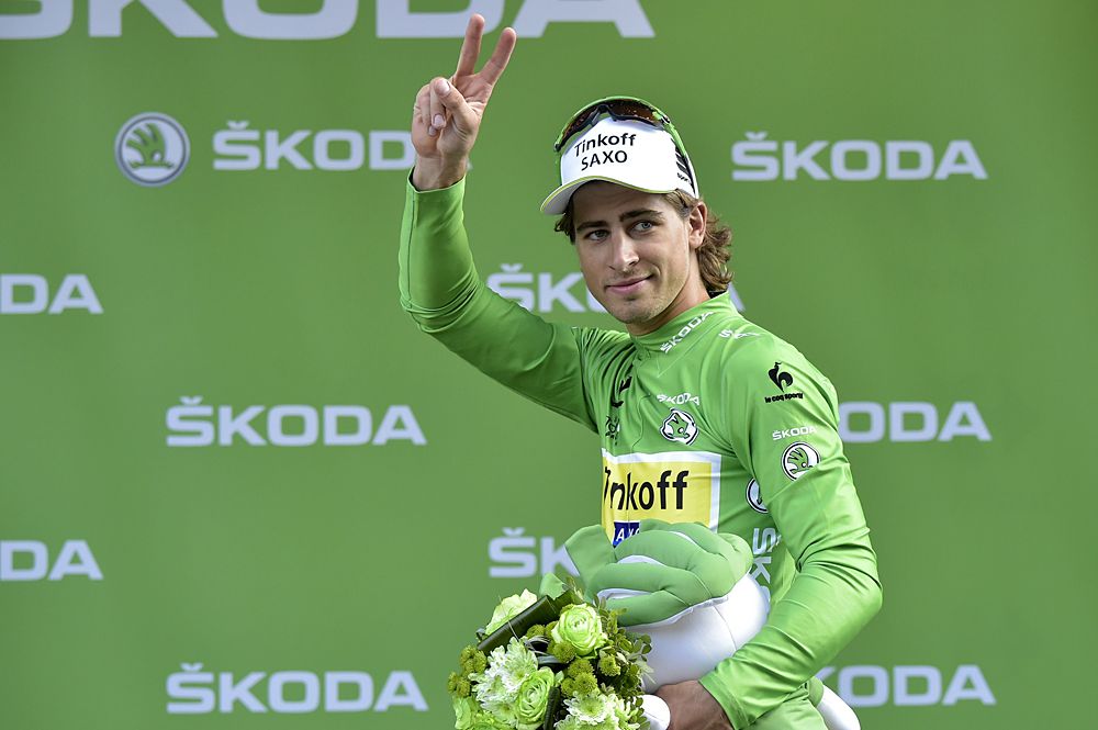 Peter Sagan (Tinkoff-Saxo) in the points jersey