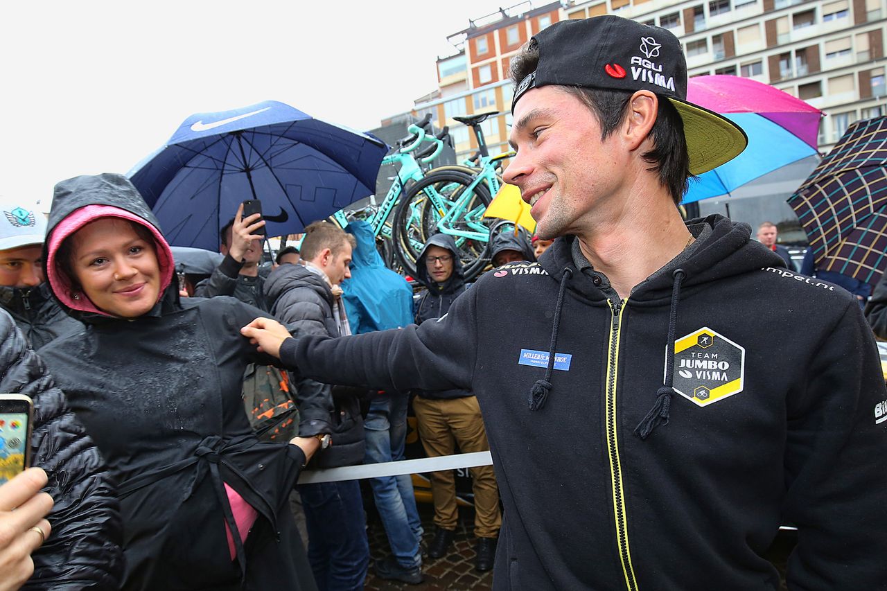 Primoz Roglic (Jumbo-Visma) before stage 2 began
