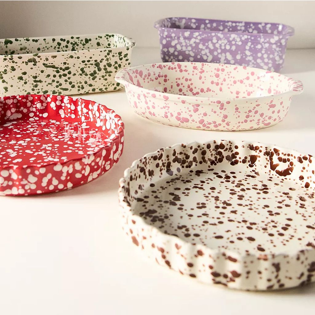 Splatter Portuguese Stoneware Loaf Pan
