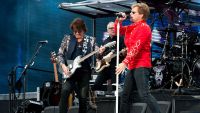 Jon Bon Jovi and Richie Sambora live on stage