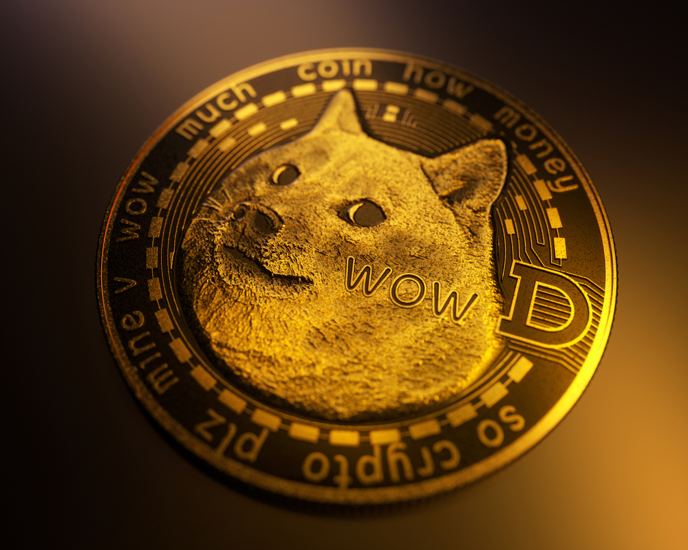 Dogecoin stock image