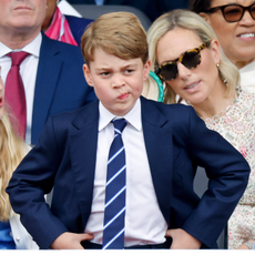 Prince George of Cambridge attends the Platinum Pageant on The Mall on June 5, 2022 in London, England. The Platinum Jubilee of Elizabeth II is being celebrated from June 2 to June 5, 2022, in the UK and Commonwealth to mark the 70th anniversary of the accession of Queen Elizabeth II on 6 February 1952. 