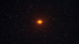 An image of Betelgeuse as seen from the Natural park of Cabo de Gata, Almería, Andalusia, South of Spain.