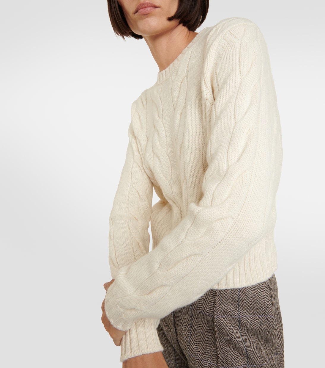 Cable-Knit Cashmere Sweater