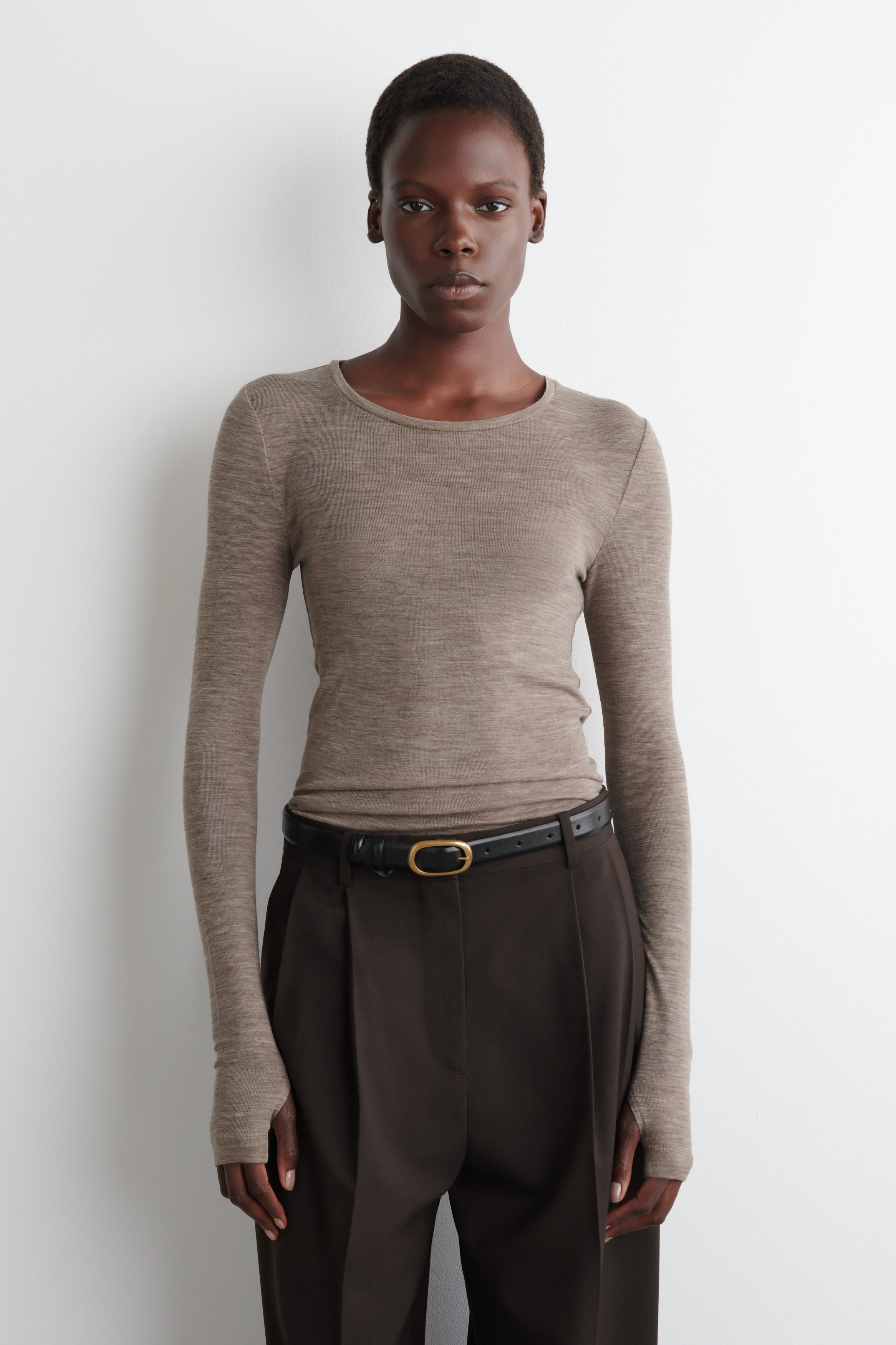 Slim Merino Wool Top
