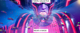 Galactus didn't wear a mask in Fortnite.