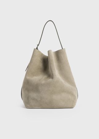 Belted Suede Tote Desert