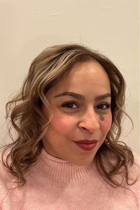 Armani Beauty Luminous Silk Glow Liquid Bronzer before, during, and after application.